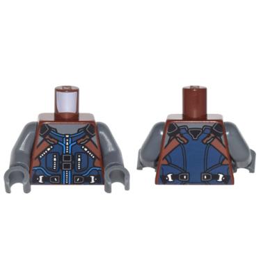 Figura felsőtest kezekkel - mintás/matricás