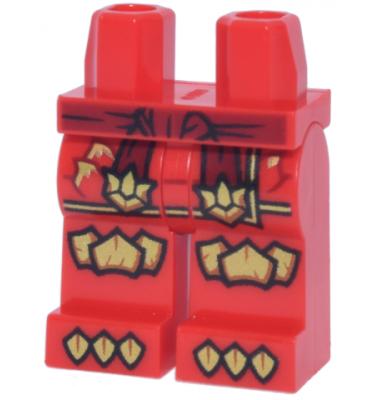 Minifigura csípő és lábak - mintás/matricás