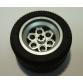 Kerék 36.8mm D. x 26mm VR, fekete gumiabronccsal 49.6 x 28 VR