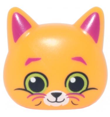 Minifigura fej, módosított - mintás/matricás