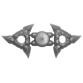 Minifigura Shuriken dobócsillag (bordázott markolat)