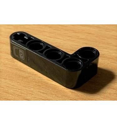 Technic L alakú emelőkar 2 x 4 - mintás/matricás