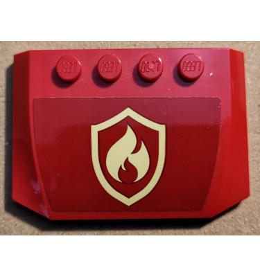 Ék elem 4 x 6 x 2/3 - mintás/matricás