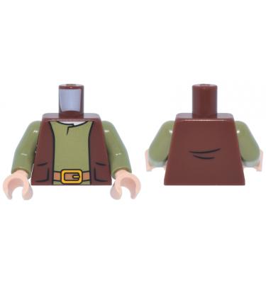 Figura felsőtest kezekkel - mintás/matricás