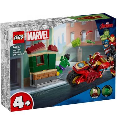 Vasember motorral és Hulk