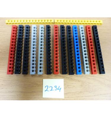 15 db 1x16 hosszú elem oldalán 15 lyukkal,3703