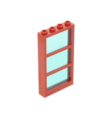 Ablak 1 x 4 x 6, átlátszó-világoskék üveggel