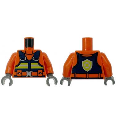 Figura felsőtest kezekkel - mintás/matricás