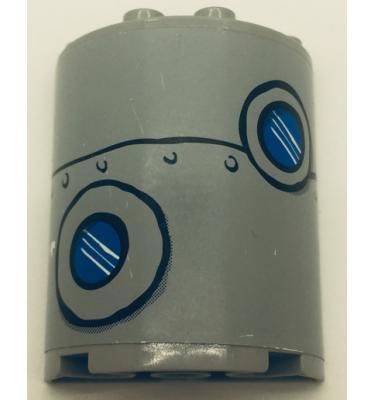 Félhenger 2 x 4 x 4 - mintás/matricás