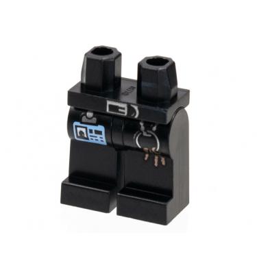 Minifigura láb - mintás/matricás