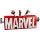 MARVEL logó és minifigurák