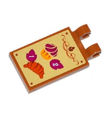 Módosított csempe 2 x 3 - mintás/matricás