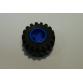 Kerék 11mm D. x 12mm, fekete gumiabronccsal offset futófelülette