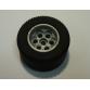 Kerék 36.8mm D. x 26mm VR, fekete gumiabronccsal 49.6 x 28 VR