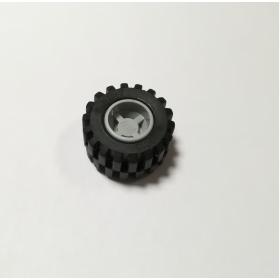 Kerék 11mm D. x 12mm, fekete gumiabronccsal Offset futófelülettel™