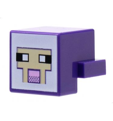 1 x 2 módosított lapos elem - Minecraft juh fej