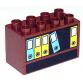 Duplo kocka 2 x 4 x 2 - mintás/matricás (KARCOS)