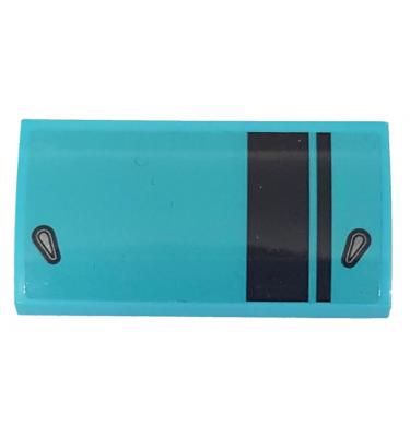 Lejtő, íves 2 x 4 x 2/3 - mintás/matricás