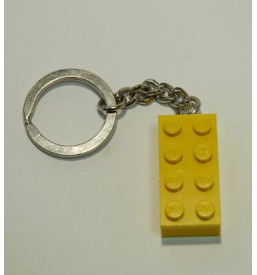 LEGO Bricks 2x4 Sárga kocka kulcstartó