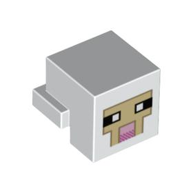1 x 2 módosított lapos elem - Minecraft juh fej™