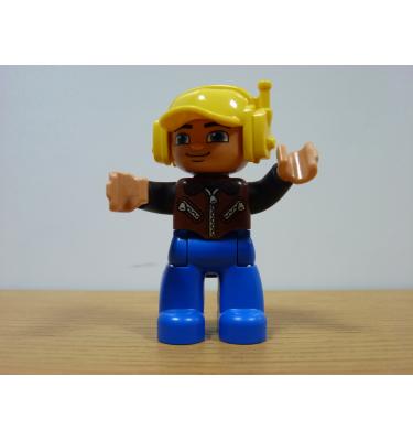 DUPLO Sárga sisakos munkás figura