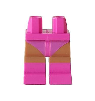 Minifigura csípő és lábak - mintás/matricás