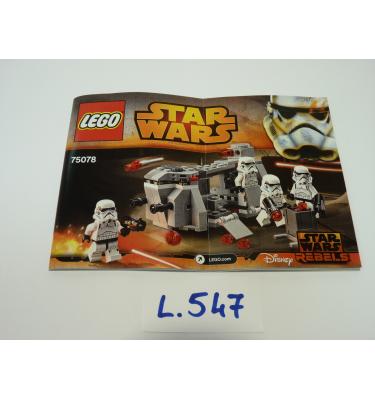 Lego Star Wars 75078 - CSAK ÖSSZERAKÁSI ÚTMUTATÓ!
