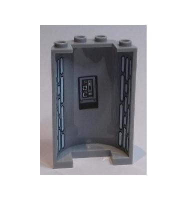 Fél henger 2 x 4 x 5 - mintás/matricás