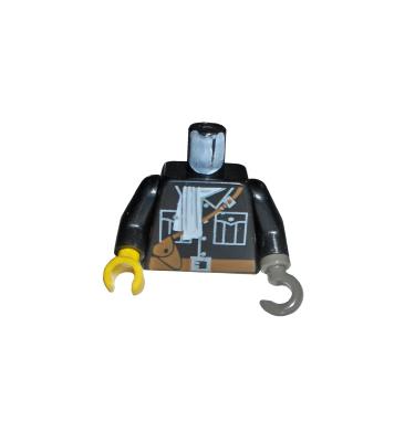 Figura felsőtest kezekkel - mintás/matricás