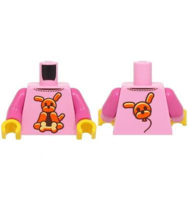 Figura felsőtest kezekkel - mintás/matricás