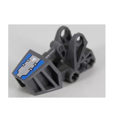 Bionicle láb 3 x 6 x 2 1/3 - mintás/matricás