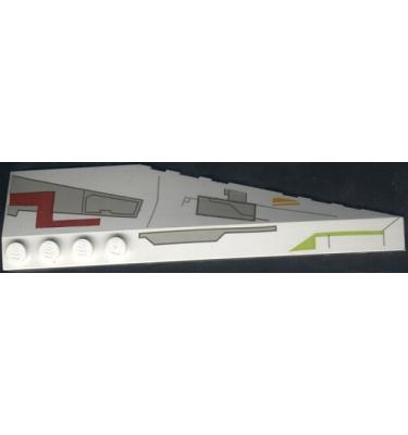 Lejtős elem 12 x 3 (bal) - mintás/matricás