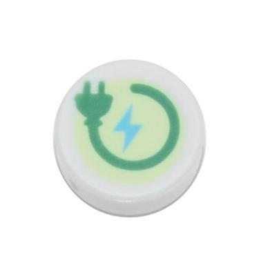 1 x 1 kerek csempe elem - mintás/matricás