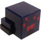 1 x 2 módosított lapos elem - Minecraft pók fej