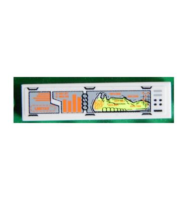 Csempe 1 x 4 - mintás/matricás
