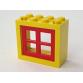 Ablakkeret piros ablakkal 2 x 4 x 3