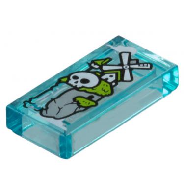 Csempe 1 x 2 - mintás/matricás