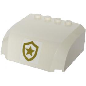 Szélvédő, ívelt tetejű 5 x 6 x 2 - mintás/matricás™