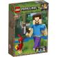 Minecraft BigFig Steve papagájjal