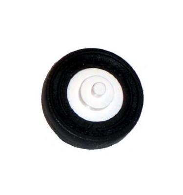 Kerék - 14mm D. x 4mm gumival