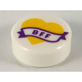 1 x 1 kerek csempe elem - mintás/matricás™