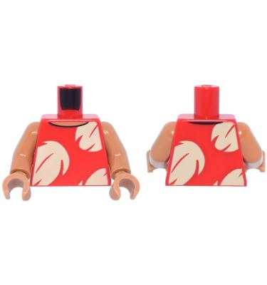 Figura felsőtest kezekkel - mintás/matricás