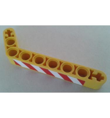 Technic hajlított emelőkar 1 x 9 - mintás/matricás