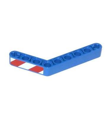 Technic Hajlított Emelőkar 1 x 9 (6 - 4) vastag - mintás/matricás