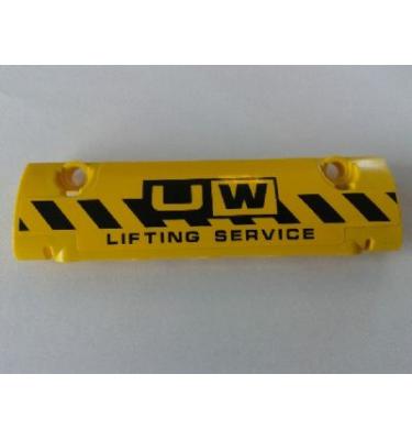 Technic ívelt panel 11 x 3 - mintás/matricás