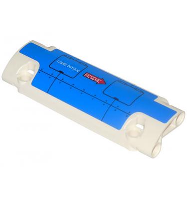 Technic ívelt panel 11 x 3 - mintás/matricás