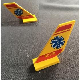 Jármű farok elem 2 x 4 x 6 - MINDKÉT OLDAL MINTÁS / MATRICÁS™