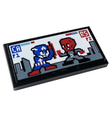 Csempe 2 x 4 - mintás/matricás