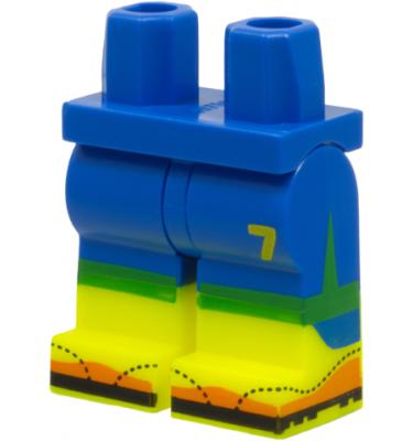 Minifigura láb - mintás/matricás