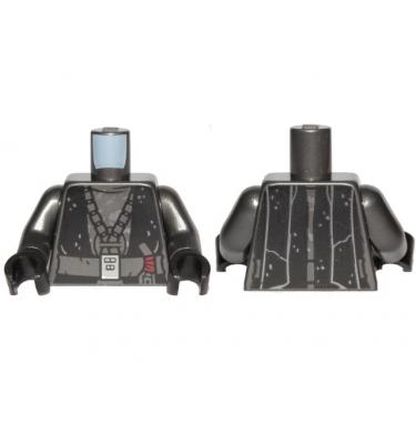 Figura felsőtest kezekkel - mintás/matricás